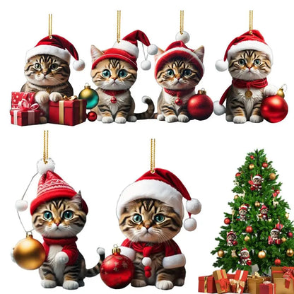 Cat Christmas Tree Ornaments