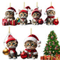 Cat Christmas Tree Ornaments