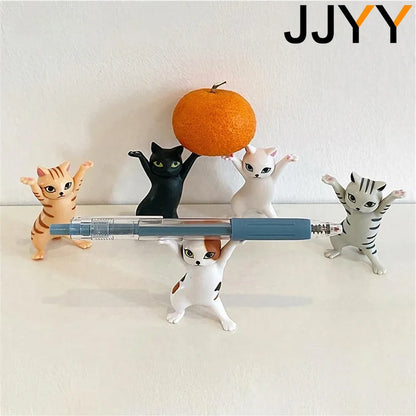 Cat Figurine Pencil Holder