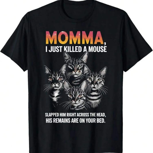 Women's Funny Cat Mom T Shirt