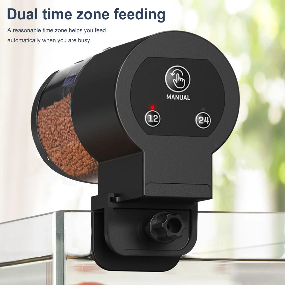 Large Capacity Automatic Fish Feeder for Aquariums