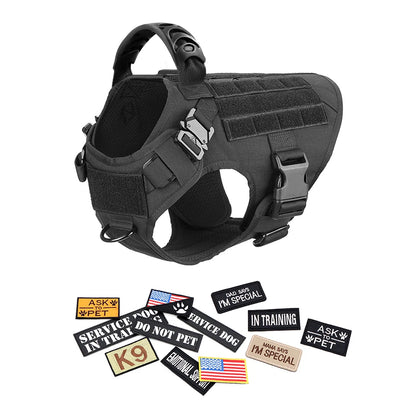 Military Style Large Dog Harness Collar & Accessories