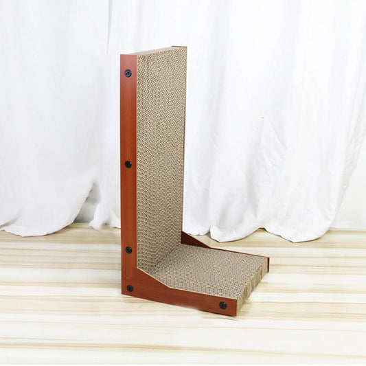 L-Shaped Cat Scratching Board