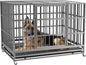 Heavy Duty Dog Kennel with Lockable Wheels