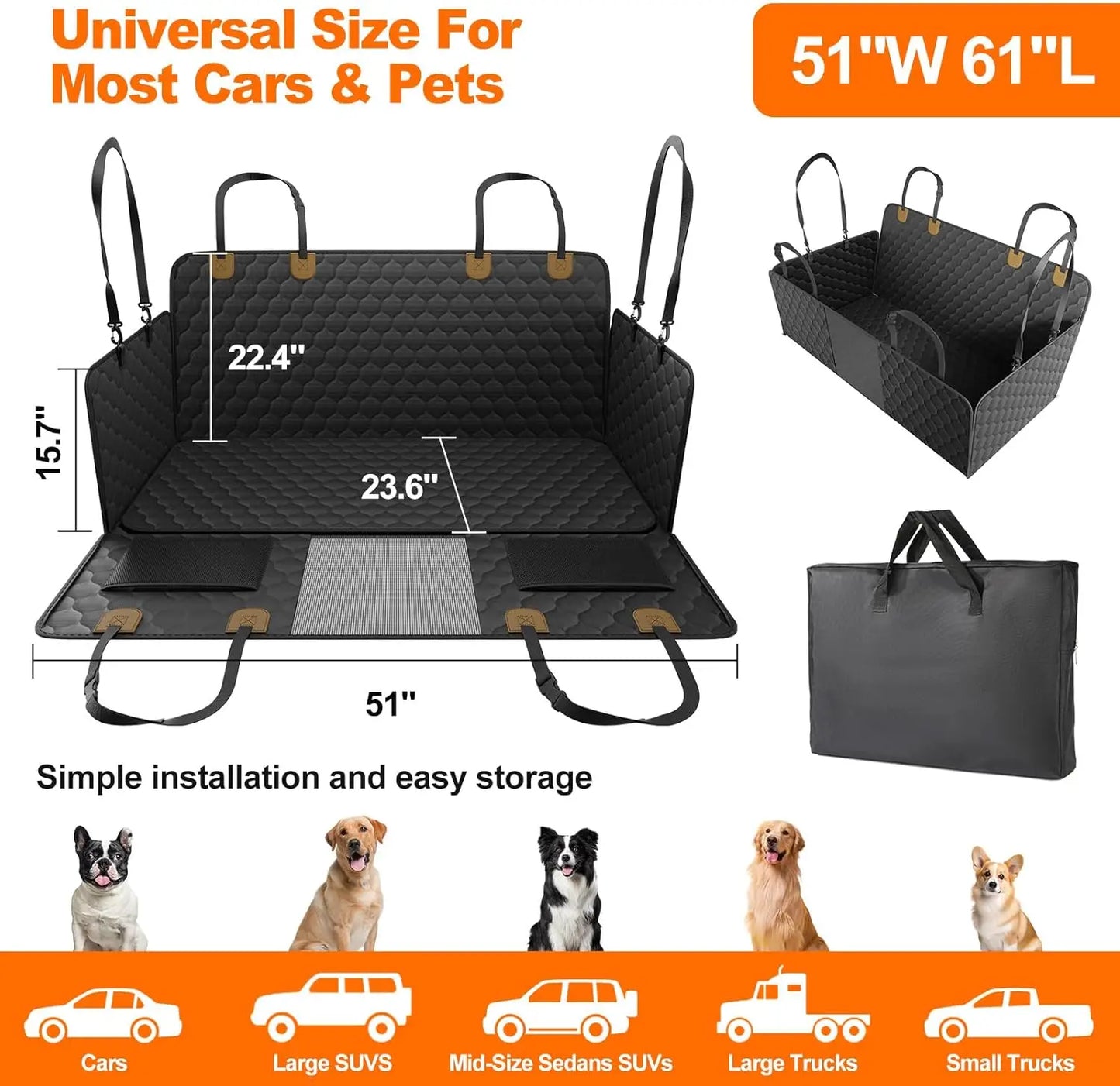 Waterproof Pet Travel Seat Protector