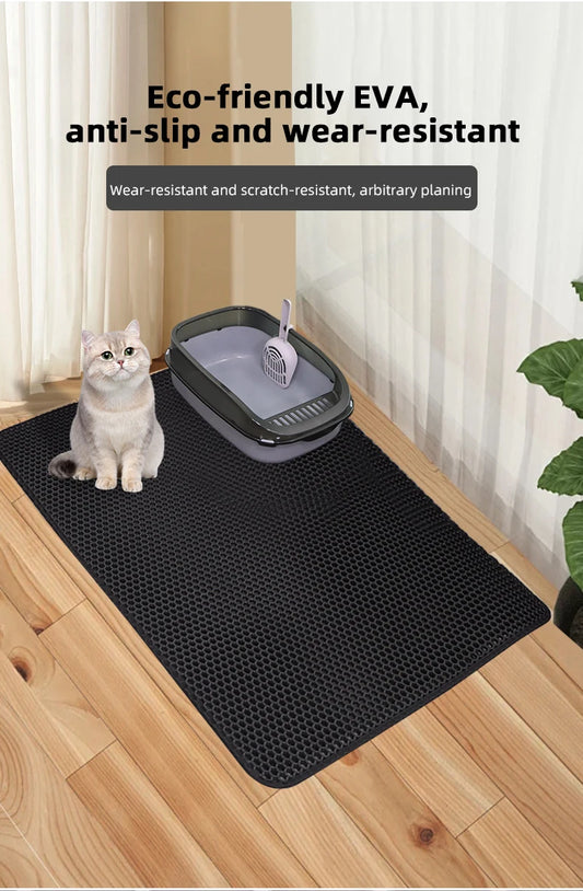 Cat Litter Mat Waterproof Urine-Resistant Dirty Trap Washable And Easy To Clean Toilet Dog Pet Cat Scratch Mat