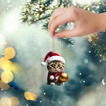Cat Christmas Tree Ornaments