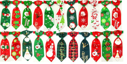 50pcs/lot Christmas Pet Bow Ties