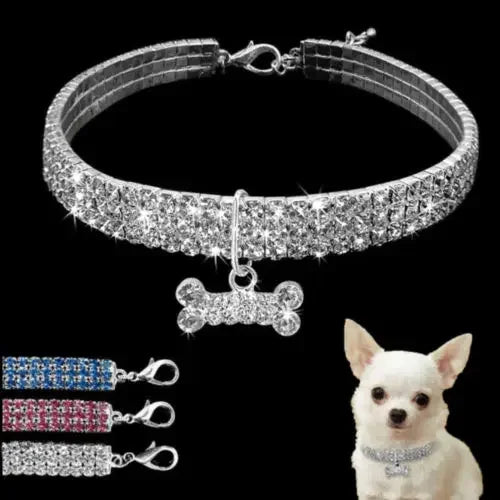 Fashion Bling Rhinestone Dog Collar