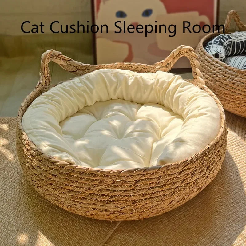 Four Seasons Pure Handmade Vine Woven Cat Nest