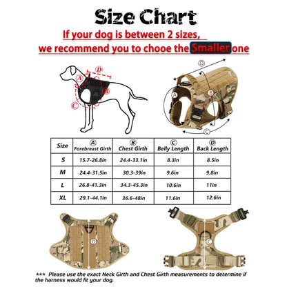 Military Style Large Dog Harness Collar & Accessories