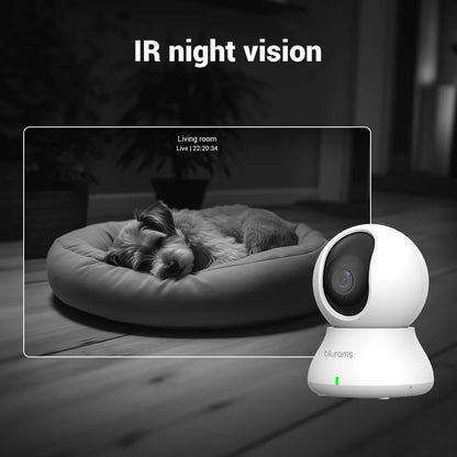 Home Security Camera with Motion Detection and Two-Way Audio