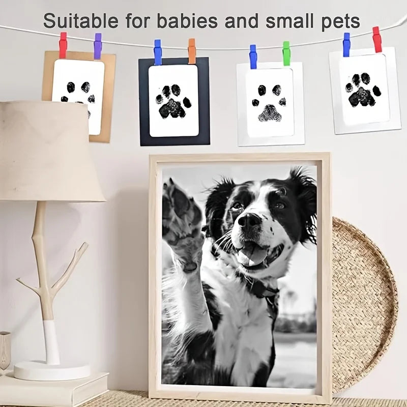 Pet Paw Print Impression Kit with Photo Frames