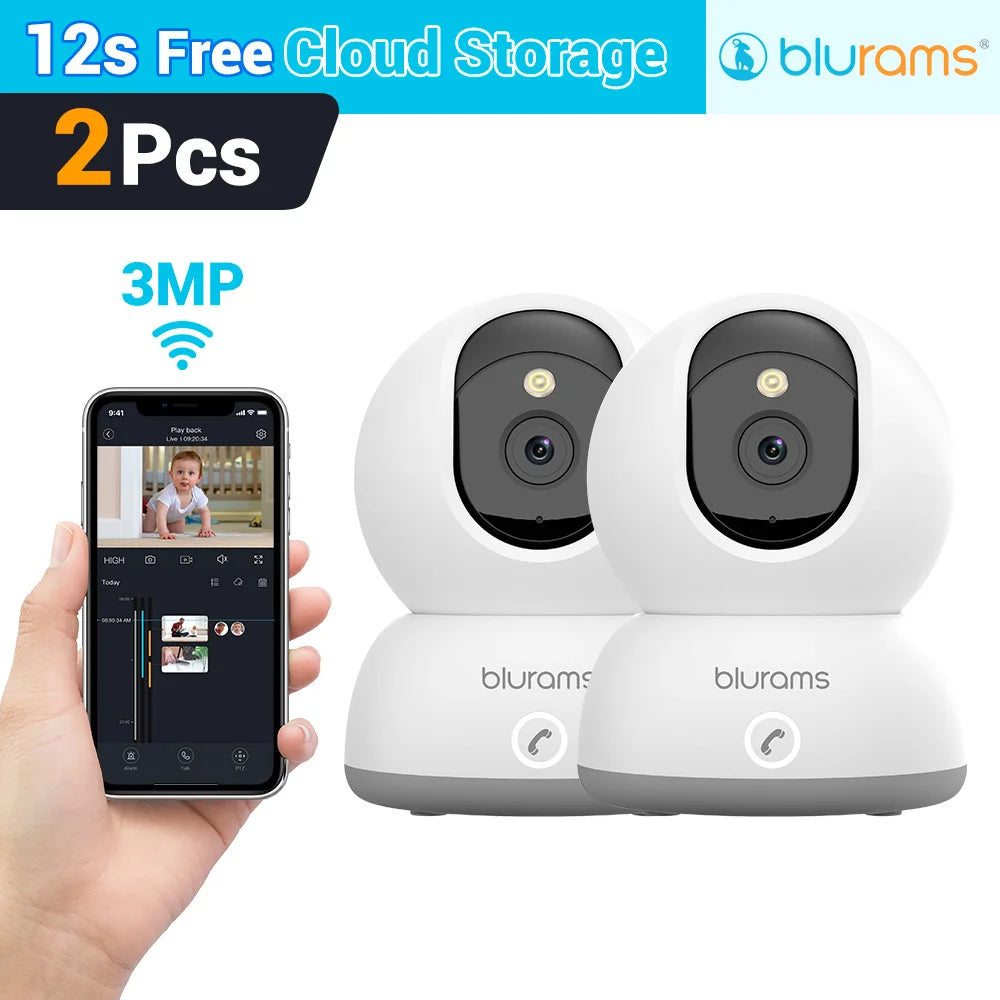 Home Security Camera with Motion Detection and Two-Way Audio