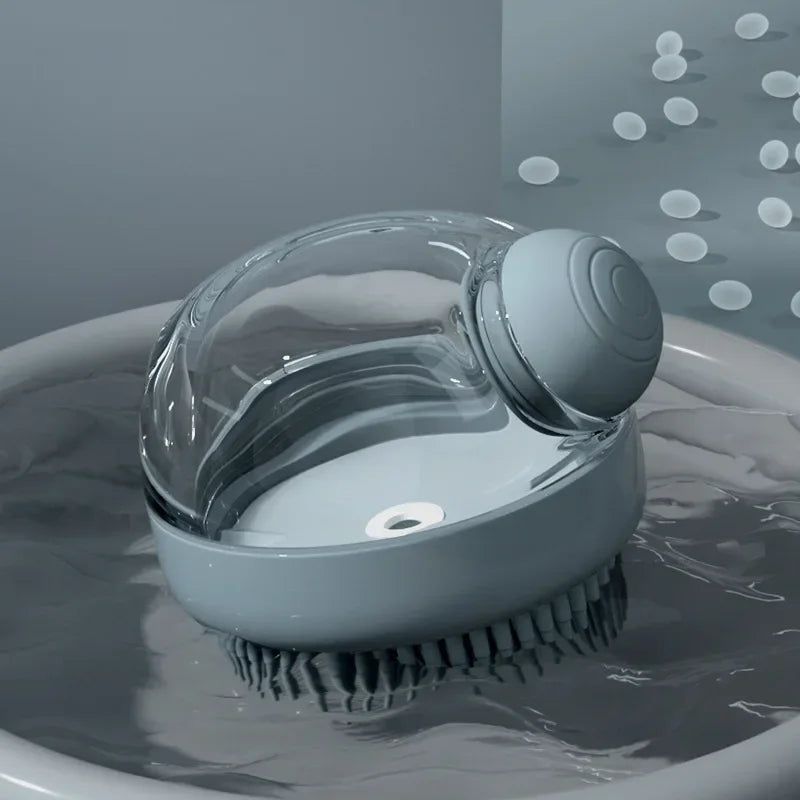 Pet Bath Brush Shampoo Dispenser