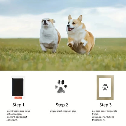 Pet Paw Print Impression Kit with Photo Frames
