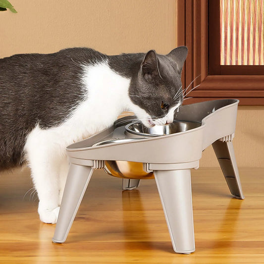 Stainless Steel Elevated Pet Bowl