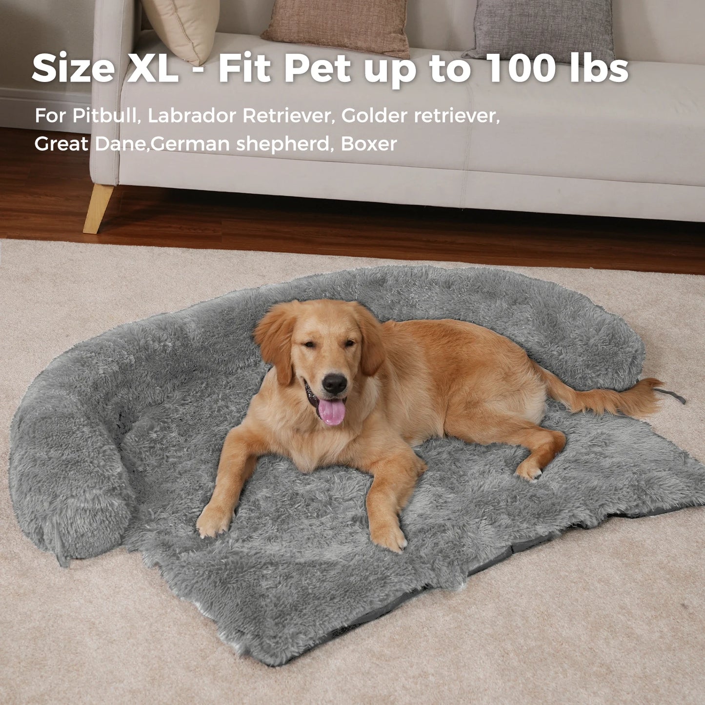 XL Fluffy Dog Bed