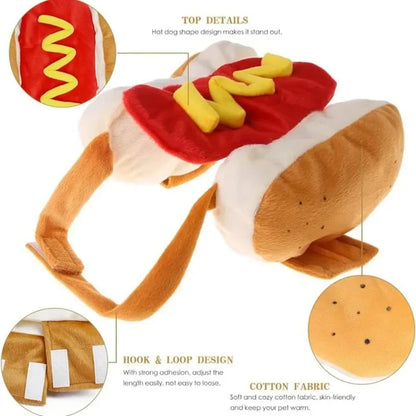 Funny Halloween Hot Dog Shaped Dog Costume