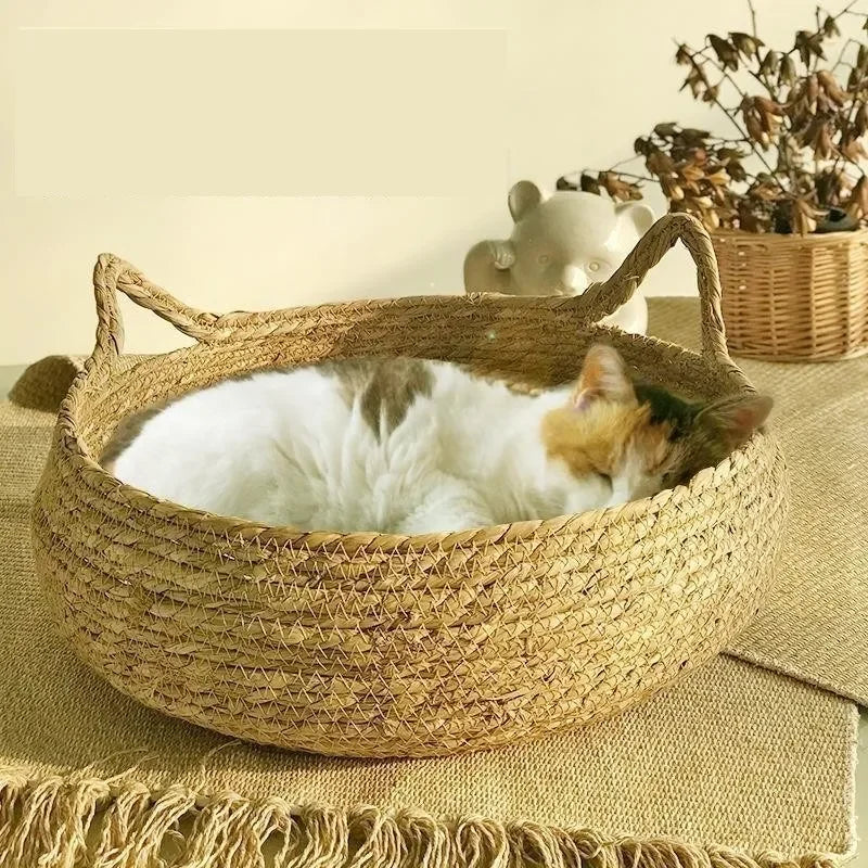 Four Seasons Pure Handmade Vine Woven Cat Nest