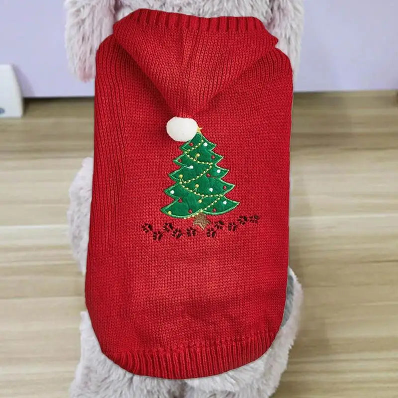 Puppy Christmas Sweater For Small to Medium Dogs