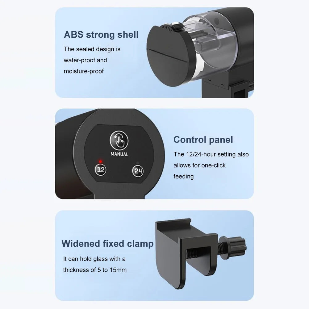 Large Capacity Automatic Fish Feeder for Aquariums