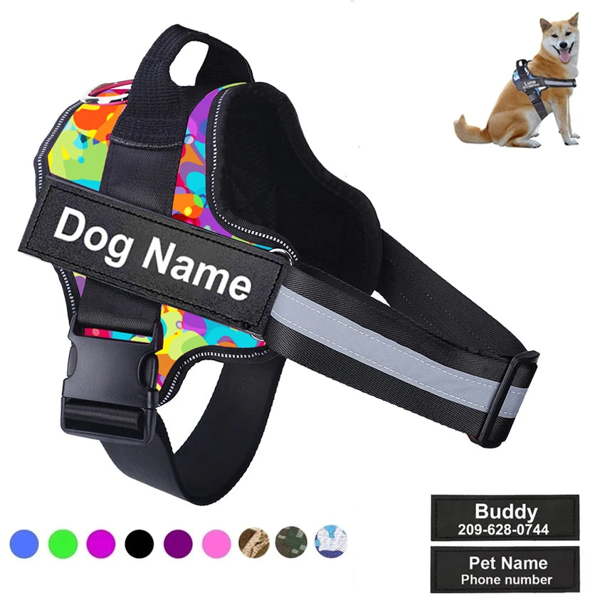 NO PULL Reflective Dog Harness