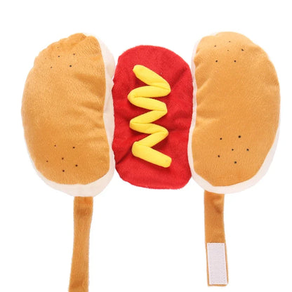 Funny Halloween Hot Dog Shaped Dog Costume