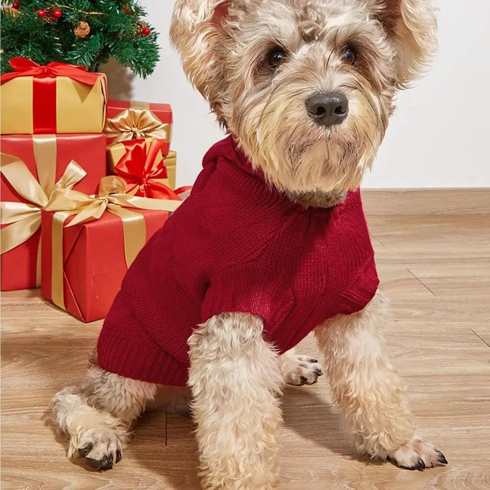 Puppy Christmas Sweater For Small to Medium Dogs