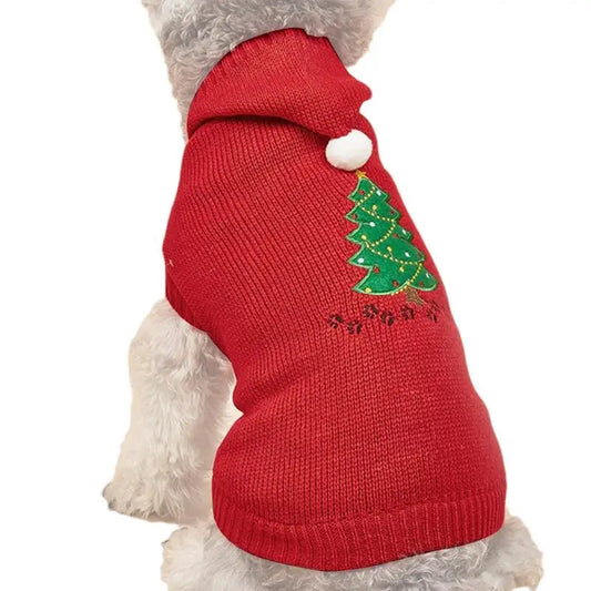 Puppy Christmas Sweater For Small to Medium Dogs