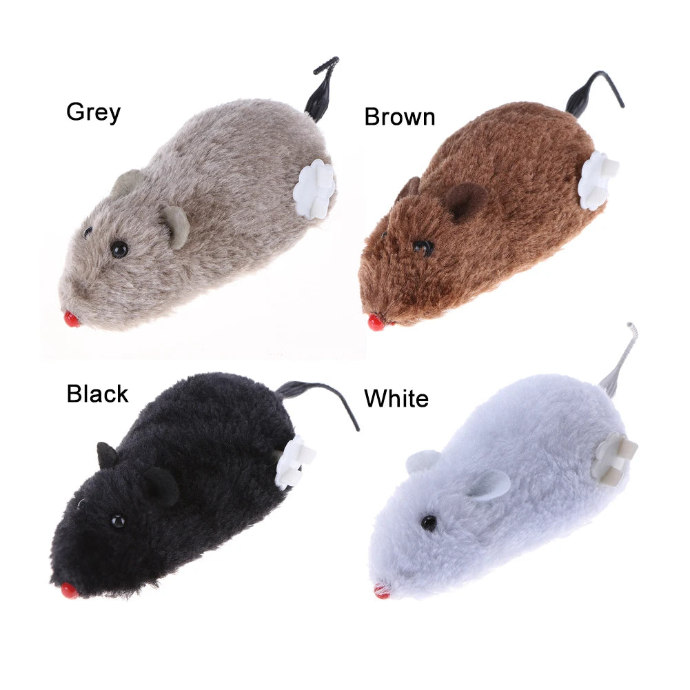 Plush Spring Mouse Interactive Cat Toy