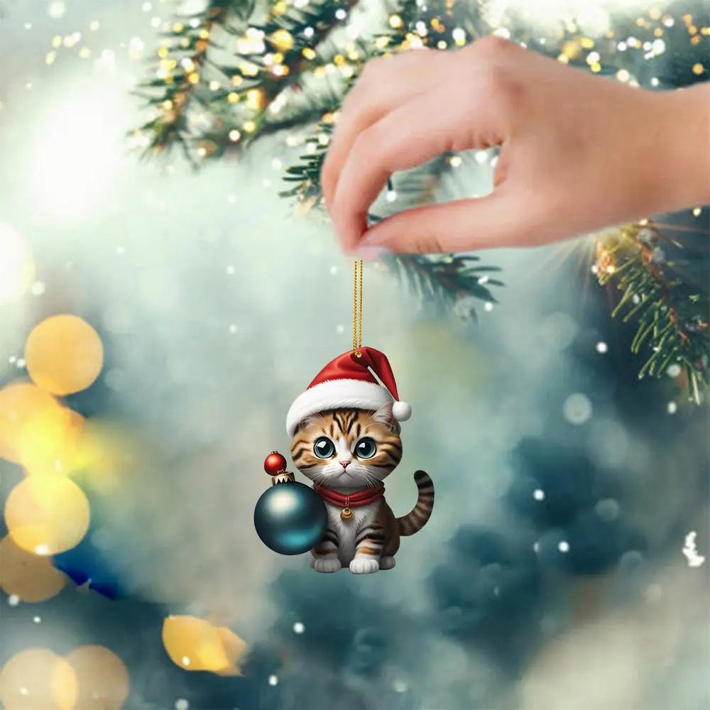 Cat Christmas Tree Ornaments