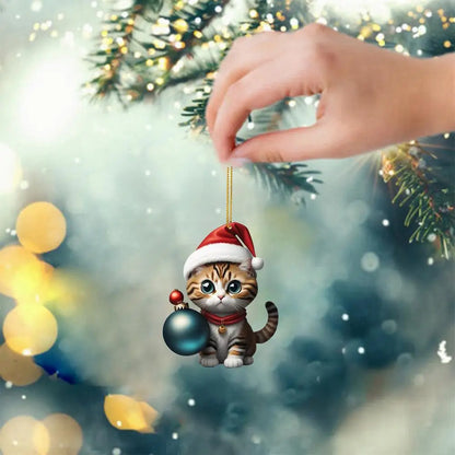 Cat Christmas Tree Ornaments