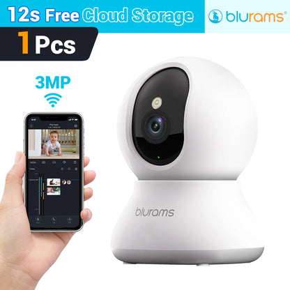 Home Security Camera with Motion Detection and Two-Way Audio