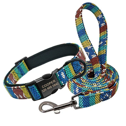 Personalized Dog Collar & Leash  Set