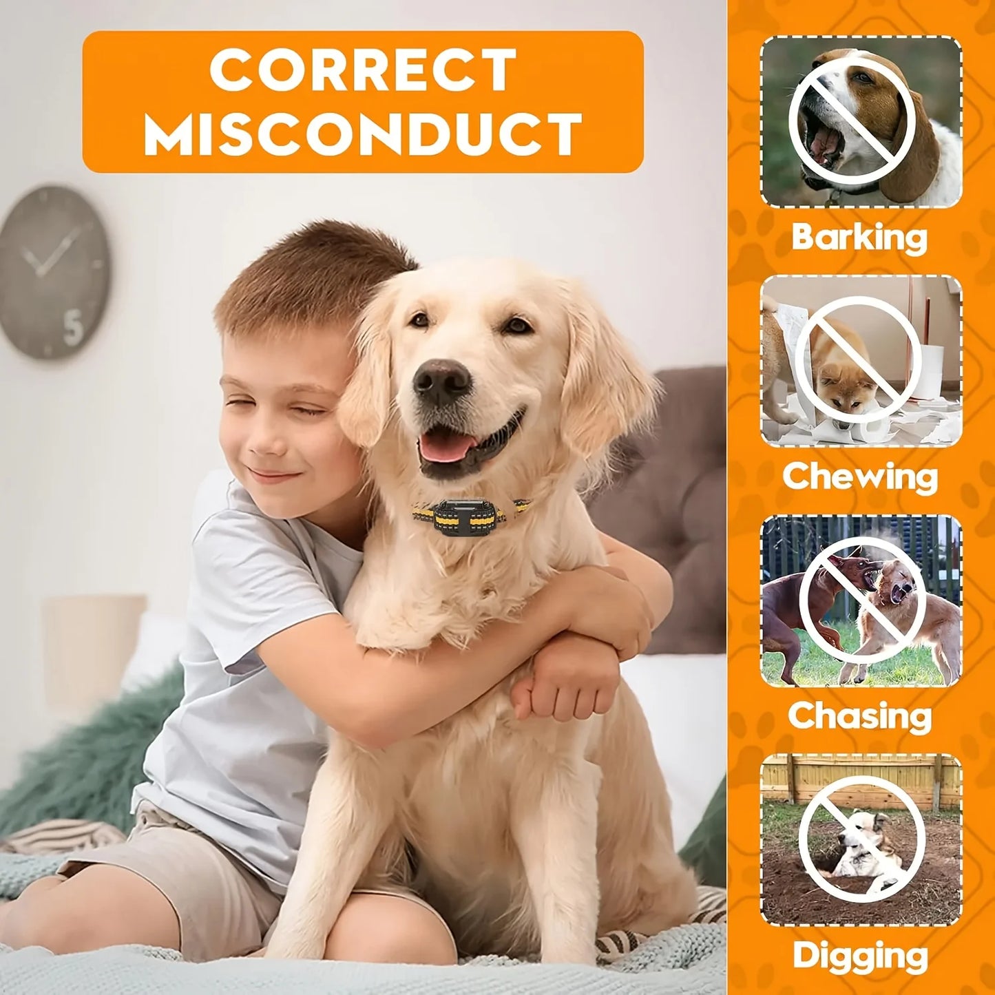 Rechargeable Anti Barking Dog Training Collar