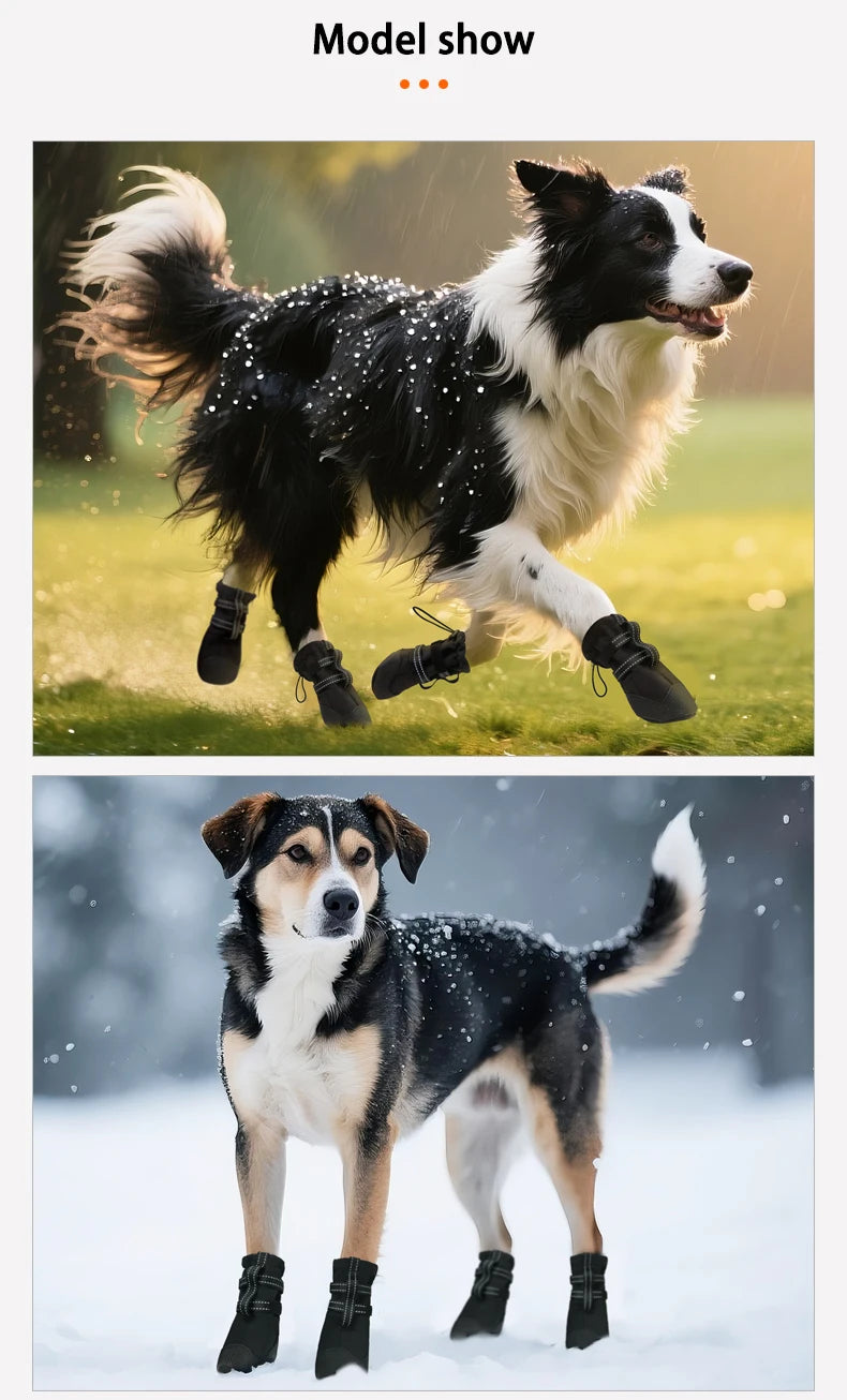 Anti Slip, Waterproof, Reflective, Shoes for Dogs