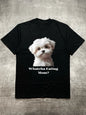Men's Black Cotton T - Shirt