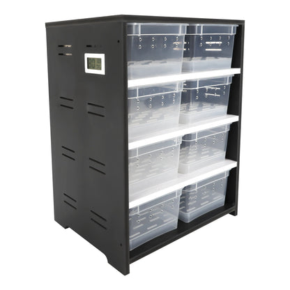 Reptile Breeding or Storage Containers and Cabinet