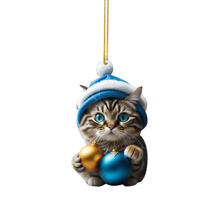 Cat Christmas Tree Ornaments