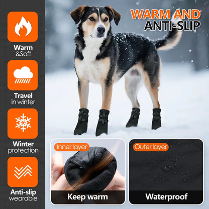 Anti Slip, Waterproof, Reflective, Shoes for Dogs