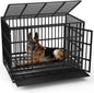 Heavy Duty Dog Kennel with Lockable Wheels