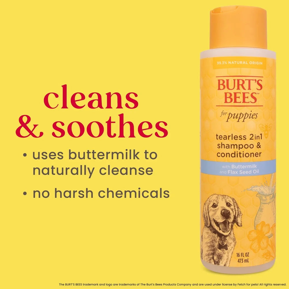 Natural Tearless 2-in-1 Dog Shampoo