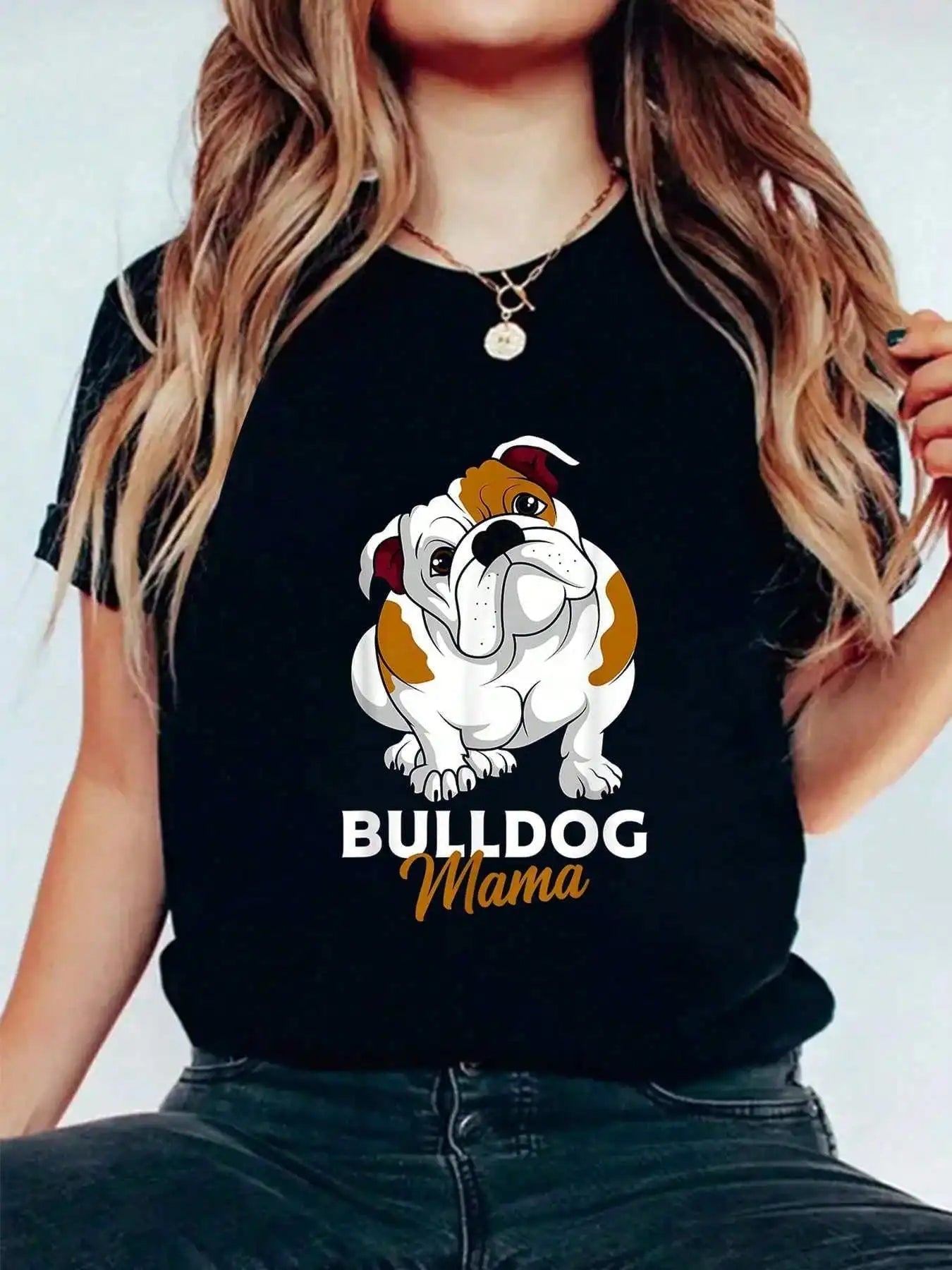 English Bulldog Mama Women's  T-Shirt