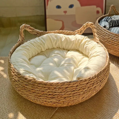 Four Seasons Pure Handmade Vine Woven Cat Nest