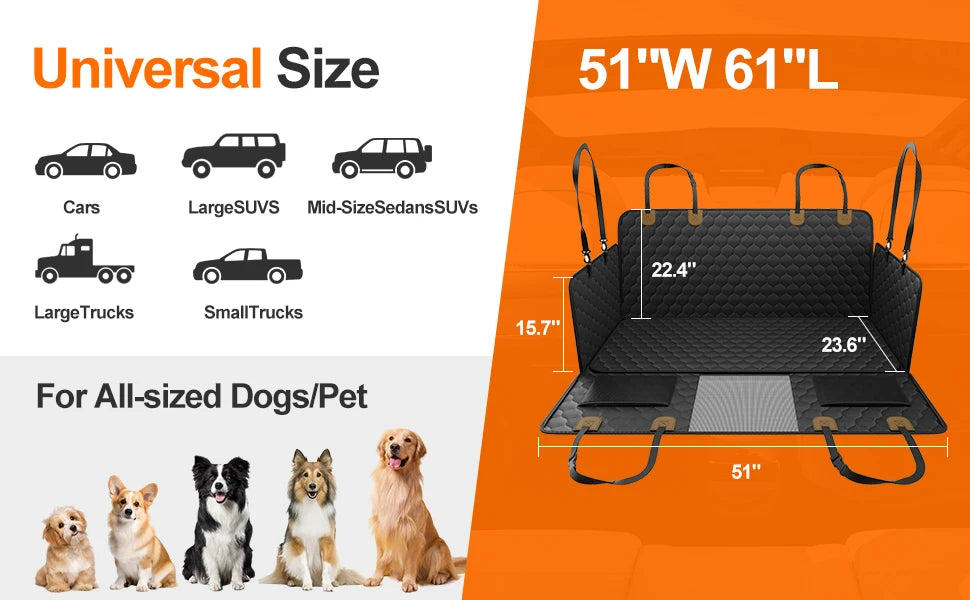 Waterproof Pet Travel Seat Protector