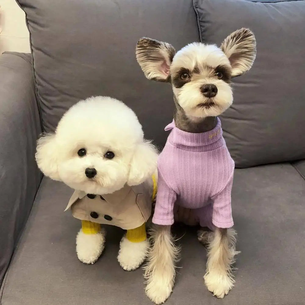 Fashion British Style Dog Cloak Windbreaker for Small to Medium Dogs