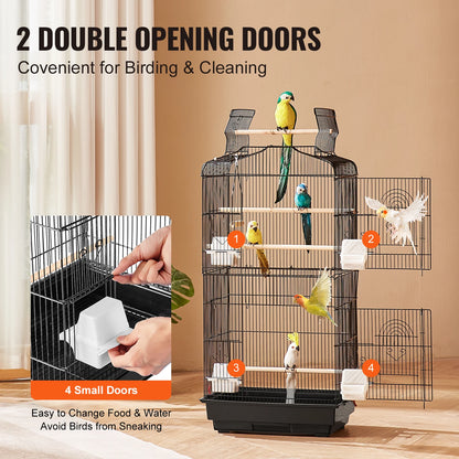 Open Top Large Bird Cage