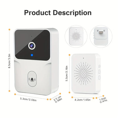 Wireless smart video doorbel