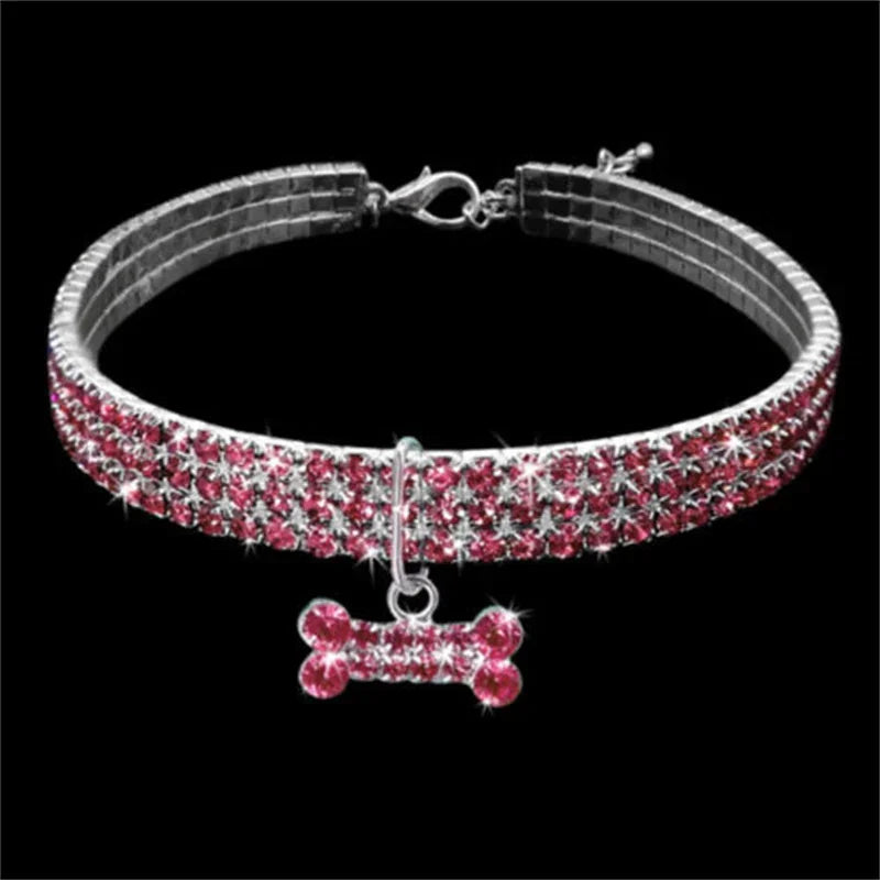 Fashion Bling Rhinestone Dog Collar